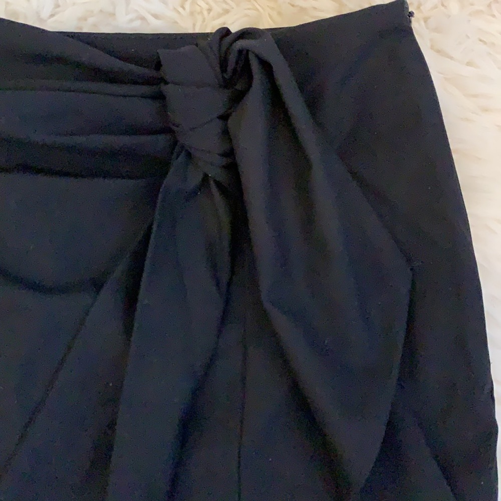 Zara Black Fringe Mini Skirt - Picture 3 of 7